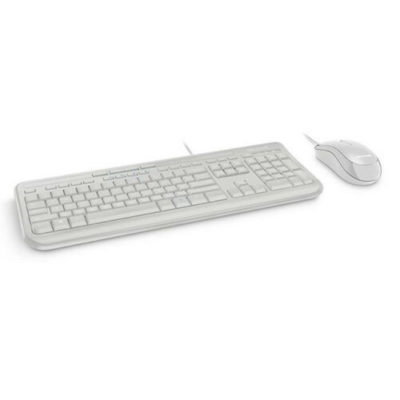 Microsoft Wired 600 Desktop Keyboard & Mouse White