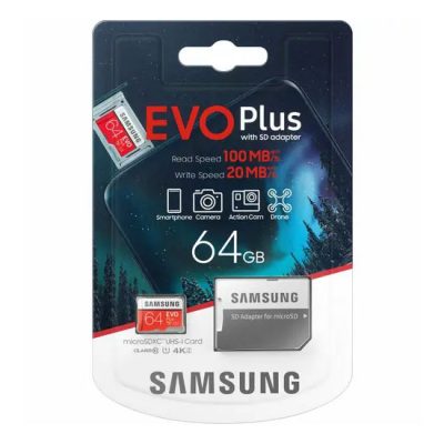 Samsung EVO Plus 64GB SD Card with SD Adapter